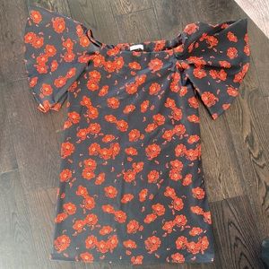 Brand NEW tags on - Oak & Fort ruffle sleeve dress, Size M, poppy print